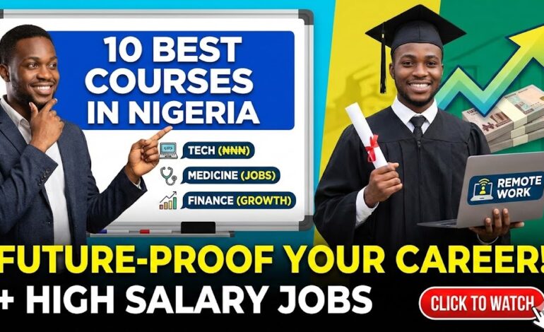 What are the 10 best courses to study in Nigeria?