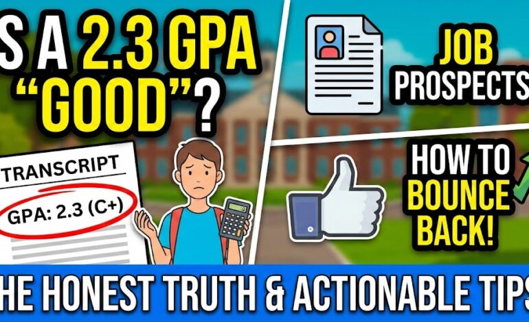 The Honest Truth: Is 2.3 a Good GPA in University? (And How to Bounce Back)