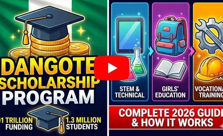 What is the Dangote Scholarship Program? A Complete 2026 Guide