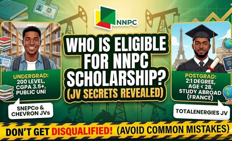 Who is eligible for the NNPC scholarship? A Complete Guide to Joint Venture Requirements