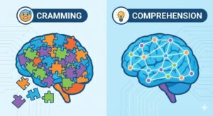 The difference between the la cram la pour meaning and true reading comprehension