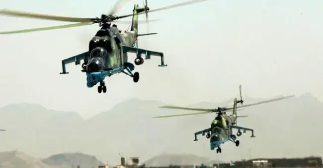 NAF airstrikes destroy terrorist hideouts in Borno